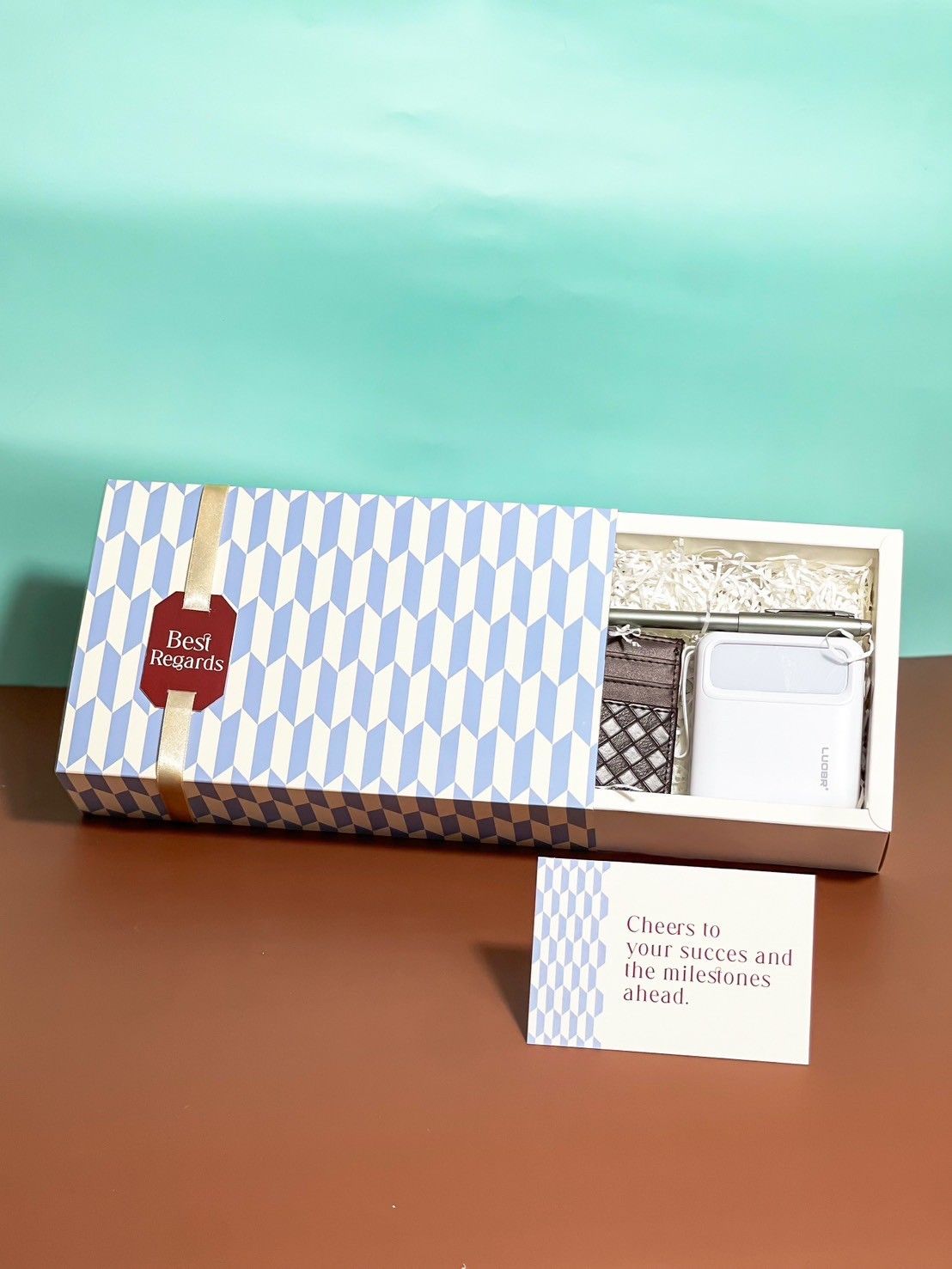 set Card Holder Power bank ปากกาลูกลื่น Flash Drive กล่องฝาสไลด์ พร้อมการ์ด